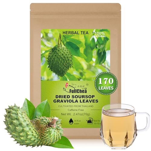 FullChea - Soursop Leaves, 170+ Hojas De Guanabana - Premium Soursop Leaves Tea - Guanabana Leaves - Non-GMO - Caffeine-free - Improve Digestion, Support Skin & Sleep - Image 1