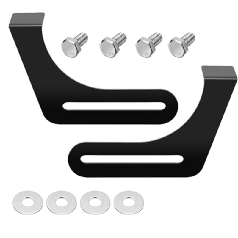 2 Pcs Bench Grinder Tool Rest 9.84 Inch Carbon Steel Replacement Bracket with Screws for Most 6in/8in 150/200 Type Bench Grinder Polisher Stable Support Tool Rest Accessories, Black - Image 1