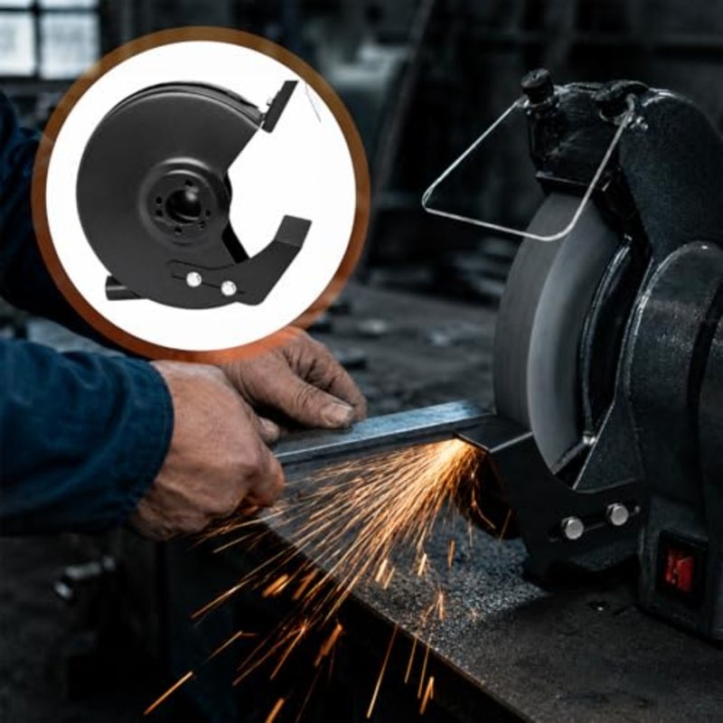 2 Pcs Bench Grinder Tool Rest 9.84 Inch Carbon Steel Replacement Bracket with Screws for Most 6in/8in 150/200 Type Bench Grinder Polisher Stable Support Tool Rest Accessories, Black - Image 3