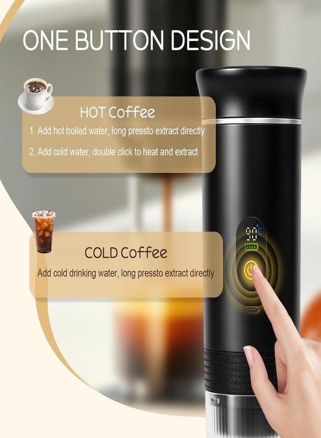 SuperRC Portable Coffee Maker, 3-in-1 Espresso Machine for Travel 20 bar Mini Coffee Maker Compatible with Ground Coffee & Capsule for Car, RV, Hiking, Camping, Office, Travel Espresso Maker - Image 3