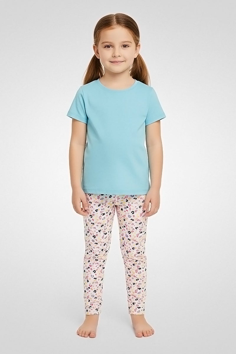 Hamleys Toddlers Girl Animal Print Pull On Leggings, Multicolor - Image 1