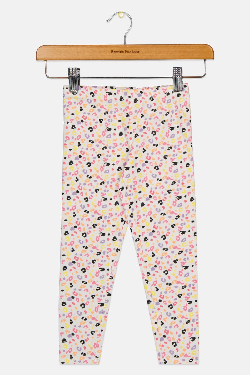 Hamleys Toddlers Girl Animal Print Pull On Leggings, Multicolor - Image 3