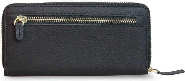 Guard Matte Black Leather Women's Wallet  - Image 2