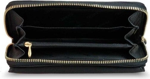 Guard Matte Black Leather Women's Wallet  - Image 4