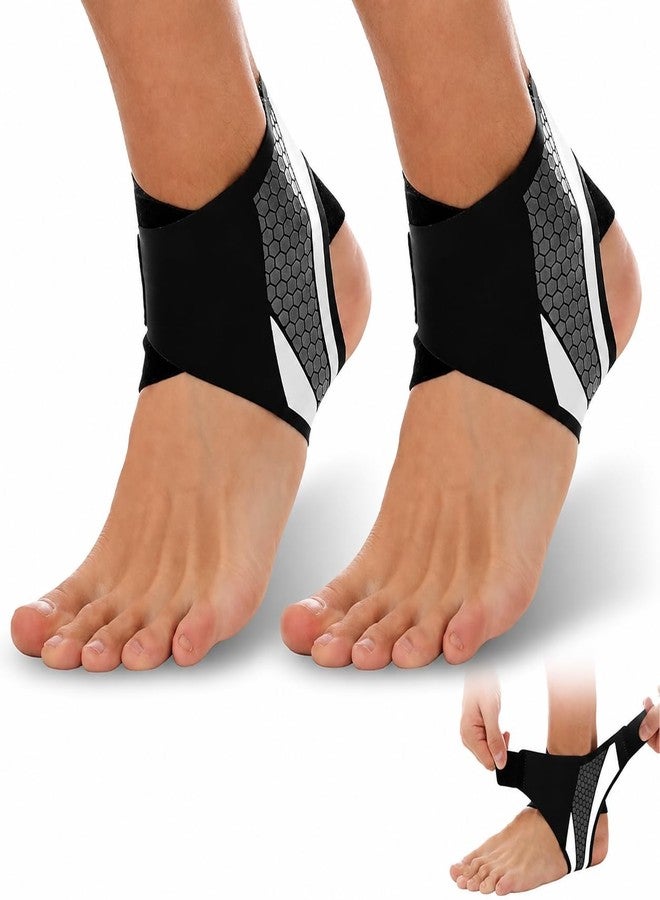 KNH MART KNNH MART Premium Adjustable Ankle Support Brace for Men & Women | Breathable Anti-Slip Ankle Supporter for Sports, Sprain Relief & Daily Use - Image 1