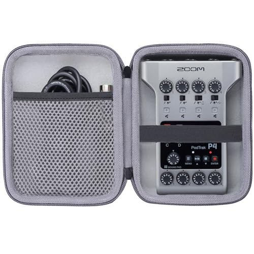 co2CREA for Zoom PodTrak P4 Podcast Recorder Hard Protective Case, Portable Travel Case Replacement - Image 1