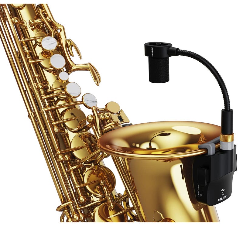 NUX B-6 Saxophone Wireless System with Charging Case,Operation Range of 20 Meters,High-Resolution 24- bit/44.1kHz Audio,2.4GHz Wireless Saxophone Microphone - Image 2