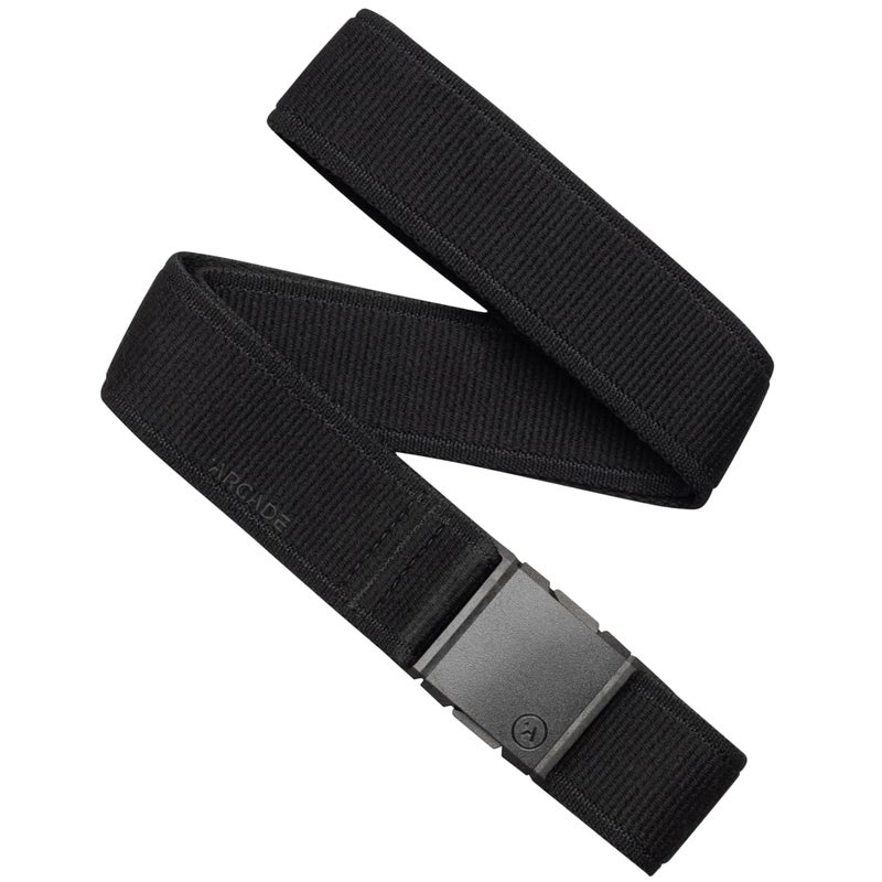 Arcade Belts A2 Atlas Slim Adventure Belt: Heavy Duty Stretch, Metal Free Buckle, Black - Image 1