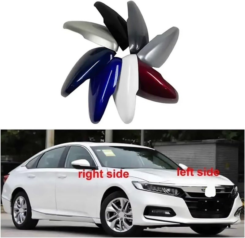 for Accord 2018-2021 Car Rearview Mirror Cover Side Mirrors Housing Shell with Lamp Type Door Wing Car Rearview Mirror Cover(1pcs Aurora Blue L) - Image 3