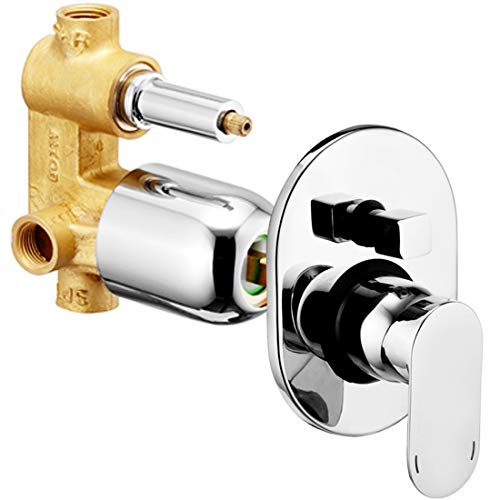 ALTON EVA6720 Brass, High Flow Concealed Body Diverter Full Set (Chrome) - Image 1