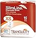 Tranquility Slimline Original Adult Disposable Brief Adult XSmall Incontinence Care with a Slimmer Fit Peach Mat Core Kufguard Technology for Max Comfort LatexFree 109oz Capacity 10ct Bag - Image 1