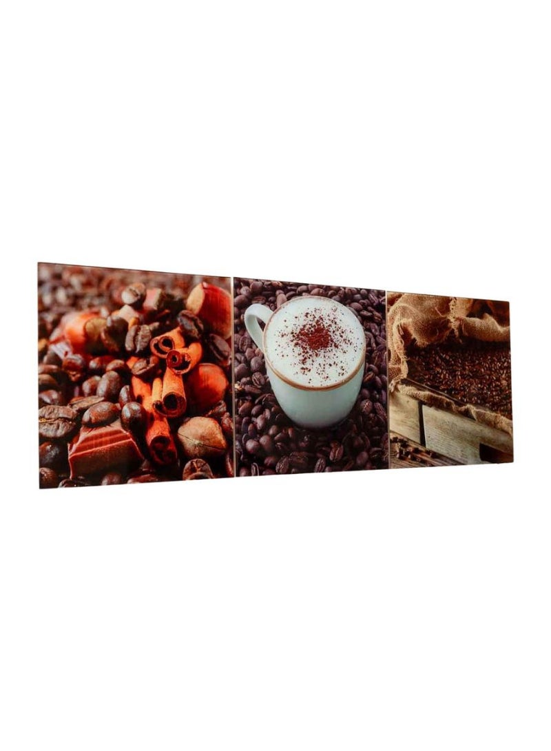 ACE Coffee Glass Painting 30 X 90 Cm Multicolor