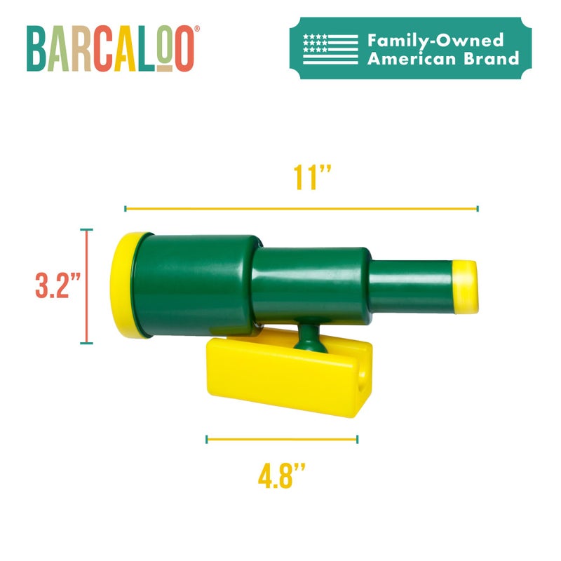 Barcaloo Kids Playset Telescope - Outdoor Backyard Playground Accessories for Kids, Pirate Telescope for Swingset, Jungle Gym, Treehouse, and Playset Accessories - Image 2