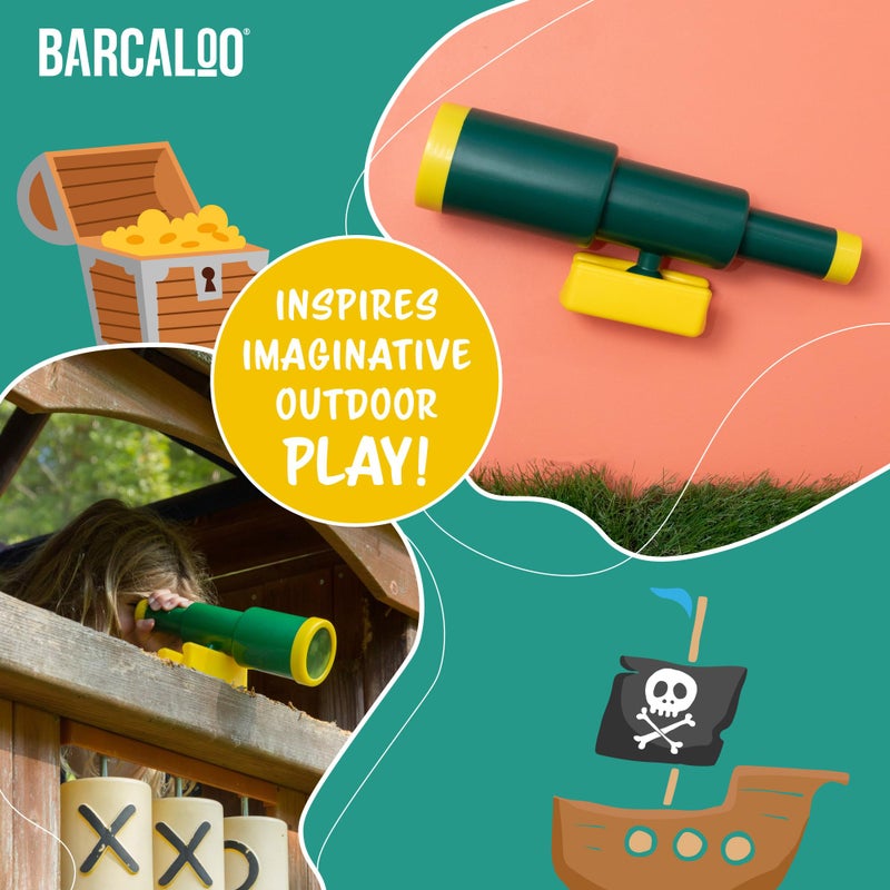 Barcaloo Kids Playset Telescope - Outdoor Backyard Playground Accessories for Kids, Pirate Telescope for Swingset, Jungle Gym, Treehouse, and Playset Accessories - Image 4