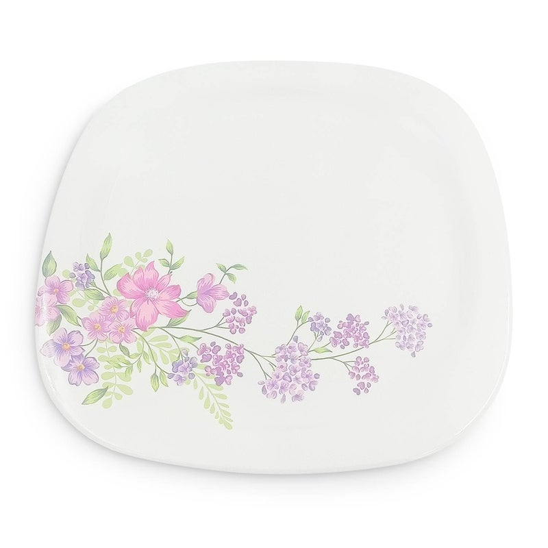 Superware | Pure Melamine | Buffet Plate Set – Lilac Flower 12.5” (6 nos.) | Stain Free, Glazed Finish - Image 3