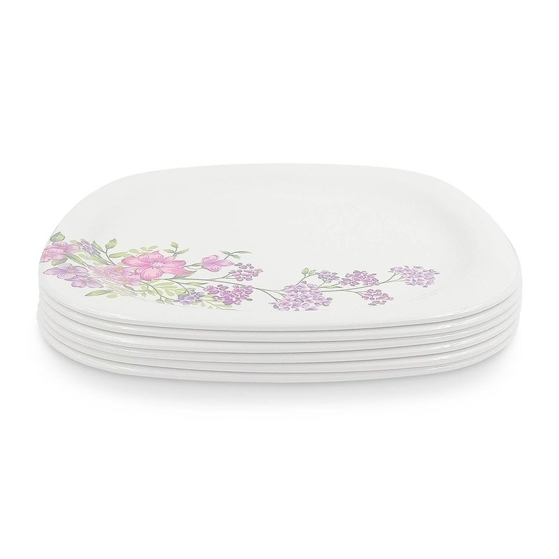 Superware | Pure Melamine | Buffet Plate Set – Lilac Flower 12.5” (6 nos.) | Stain Free, Glazed Finish - Image 2