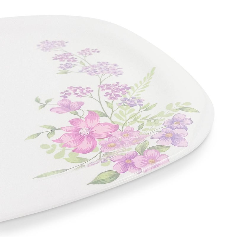 Superware | Pure Melamine | Buffet Plate Set – Lilac Flower 12.5” (6 nos.) | Stain Free, Glazed Finish - Image 4