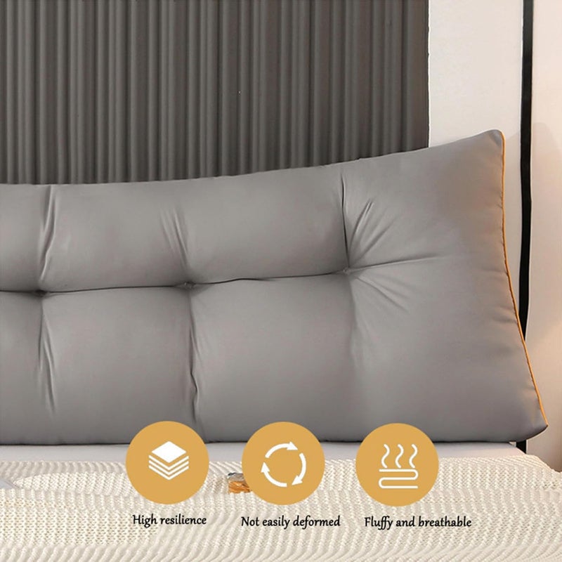 Triangular Wedge Pillows Headboard, Wedge Pillow, Backrest Bolster Pillow, Backrest Bolster Pillows for Dorm, Triangular Cushion Reading Support Pillow,B,150cm - Image 2