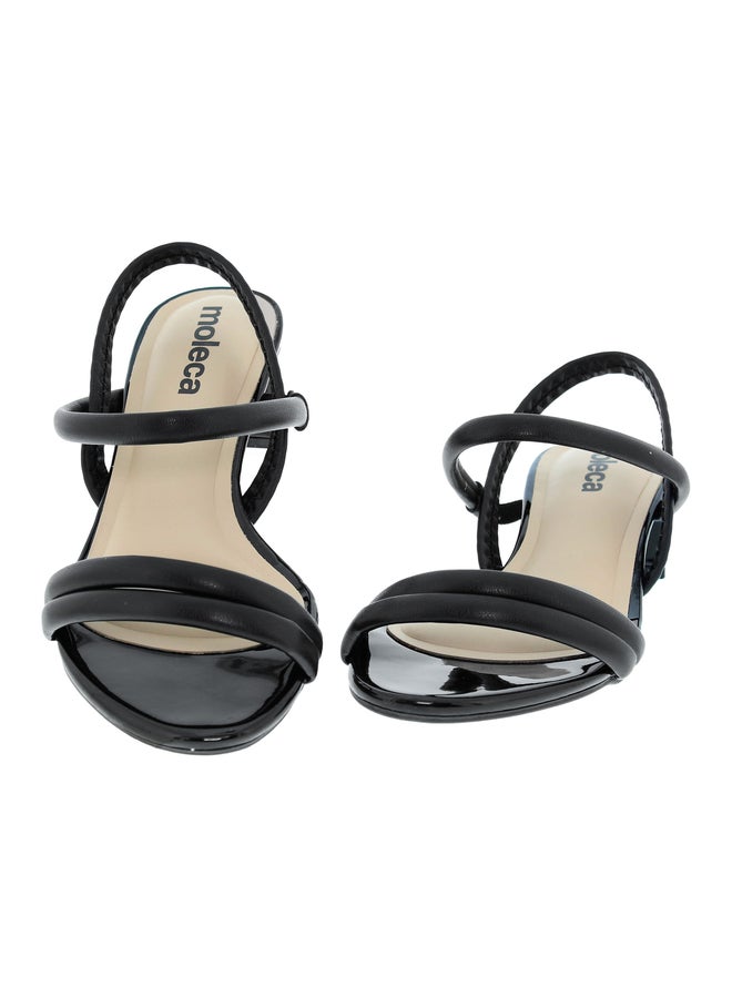 MOLECA Embellished Block Heel Open Toe Sandals - Image 5