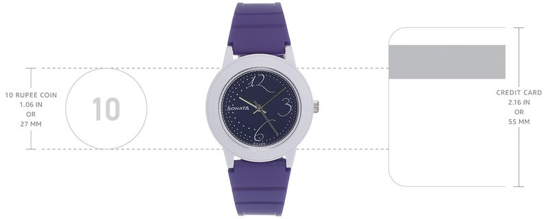 Sonata Purple Dial Analog watch For Women-NR8992PP02 - Image 3