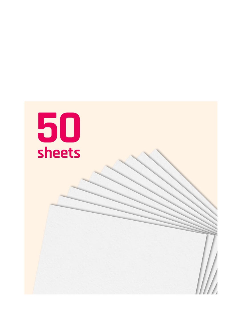 Terabyte White Cardstock, A4 300gsm Thick Paper sheets Heavyweight card Paper for Printing Scrapbooking Card Making Invitations Menus Flyers DIY Arts Crafts, 50 sheets, 21 cm x 29.7 cm - Image 5