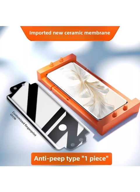 Applicable To For Huawei Glory 300/200/100Pro Mobile Phone Film X60/x50gt Hydraulic 90/80/70/60 Steel-Color:Anti-peep★Ceramic Membrane [full Screen Without Warping★Fingerprint Unlocking In Seconds] 1 Piece-Size:For Huawei Nova 10 Pro
