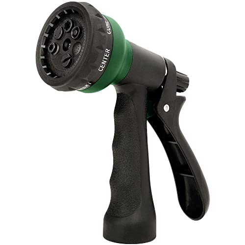 NEXCOVER Garden Hose Nozzle Sprayer - 7 Adjustable Watering Patterns Nozzle for Water Hose, Non-Slip Garden Spray Nozzle Hose Attachment for Car Washing, Watering Plants, Pets Showering,Lawns Cleaning - Image 1