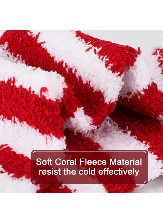 Chielor Christmas Fuzzy Socks, 6 Pairs Cozy Soft Fluffy Slipper Socks Sleeping Warm Winter Socks Stocking Stuffer Gift for Christmas Holiday, Birthday Gift, Family - Image 3