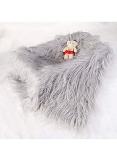 Generic Baby Newborn Fur Photography Photo Props Blanket rug Background Backdrops - Grey  - Image 4