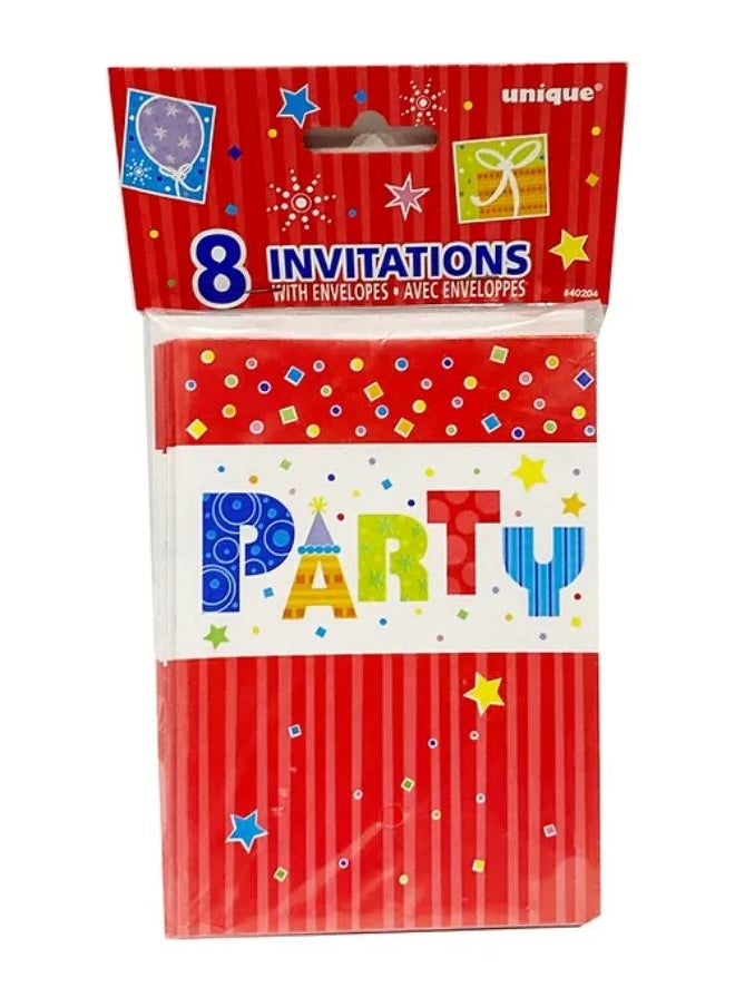 Generic Party Style Birthday Invitations 