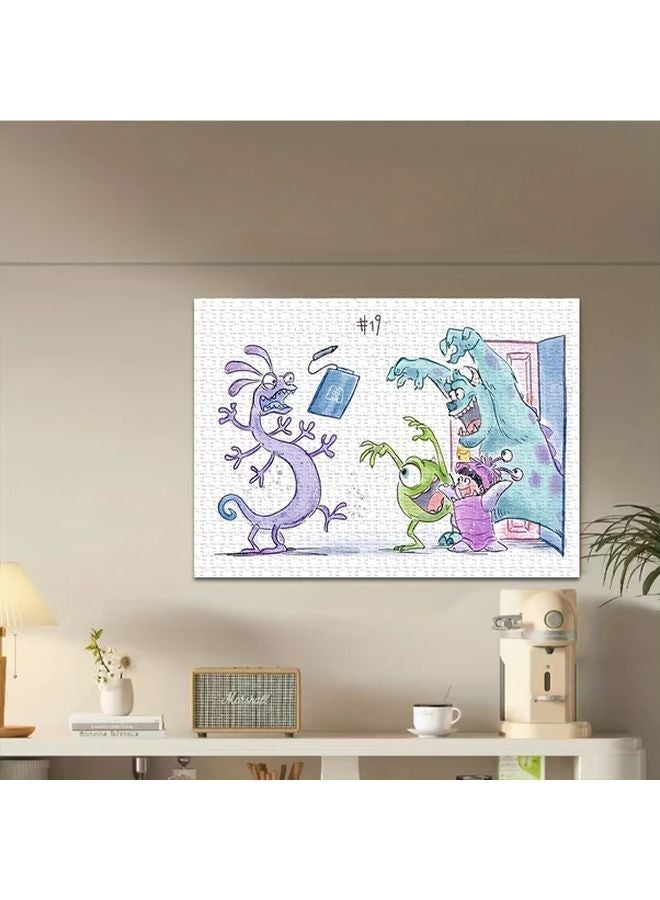 1000PCS Monsters Inc Wooden Jigsaw Puzzle Mini Creative Toy Family Entertainment - Image 2