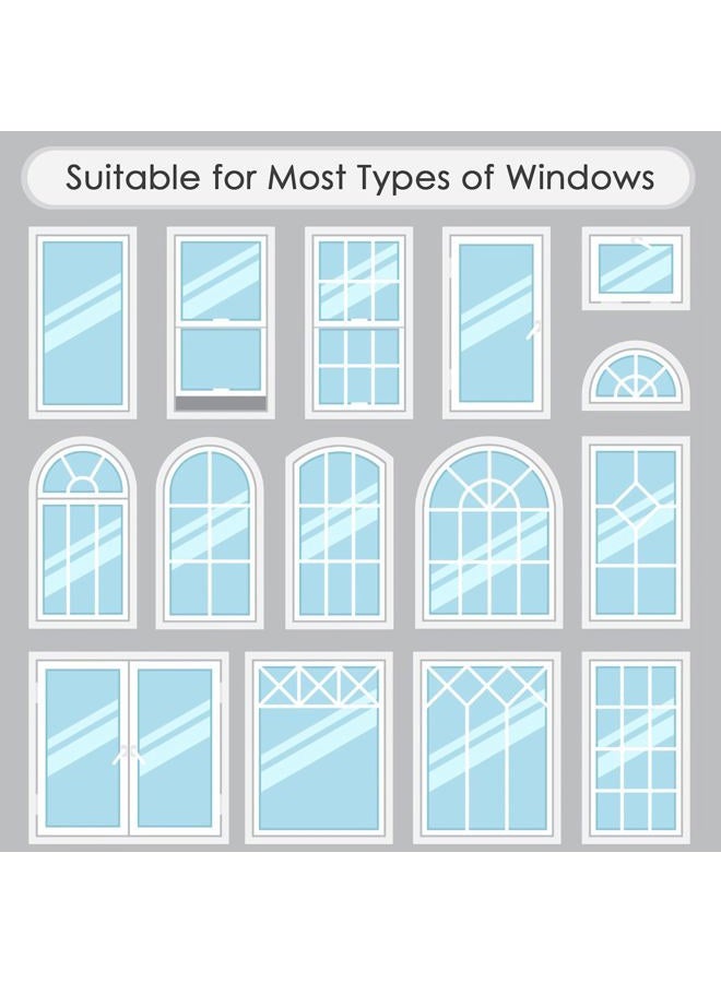 DKTIE Frosted Window Film Non-Adhesive Privacy Window Film Frosted Window Sticker Static Cling Door Film Self Static-Cling Decorative Window Cling for Home Office UV Protection 35.4In.by 78.7In. - Image 5