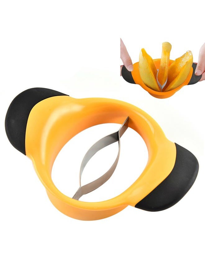 JAKENHAM Mango Slicer/Peeler/Cutter/Splitter/Pitte with Stainless Steel Blade Fruit Divider Ergonomic Rubber Grip Handle - Image 1