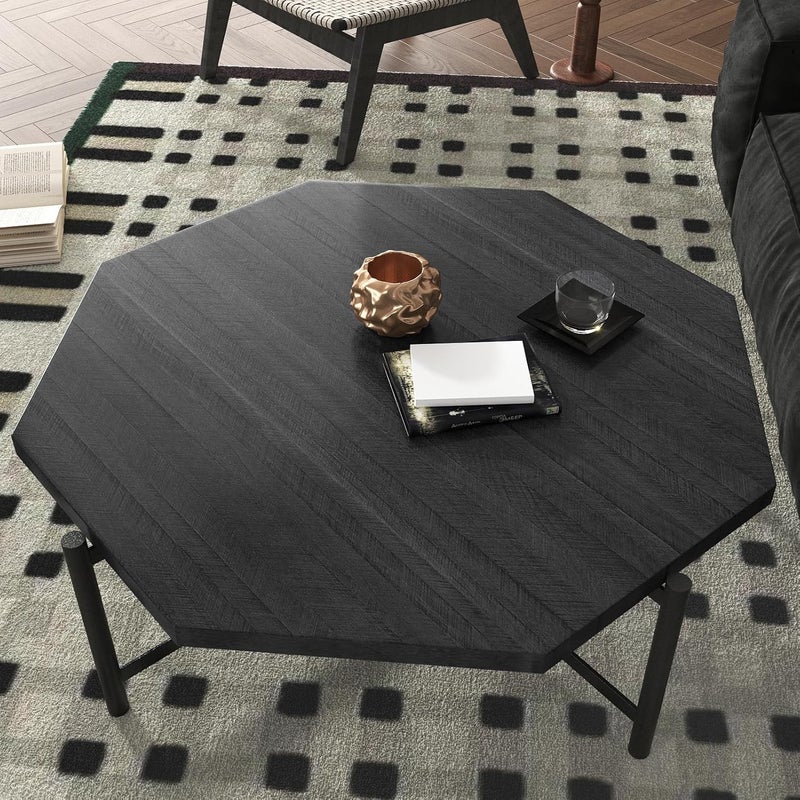 WESTICK Wood Contact Paper Peel and Stick Countertops Waterproof Black Wood Look Contact Paper for Cabinets Drawers Removable Table Dark Wooden Wallpaper Peel and Stick Vinyl Countertop 12" x 78" - Image 3