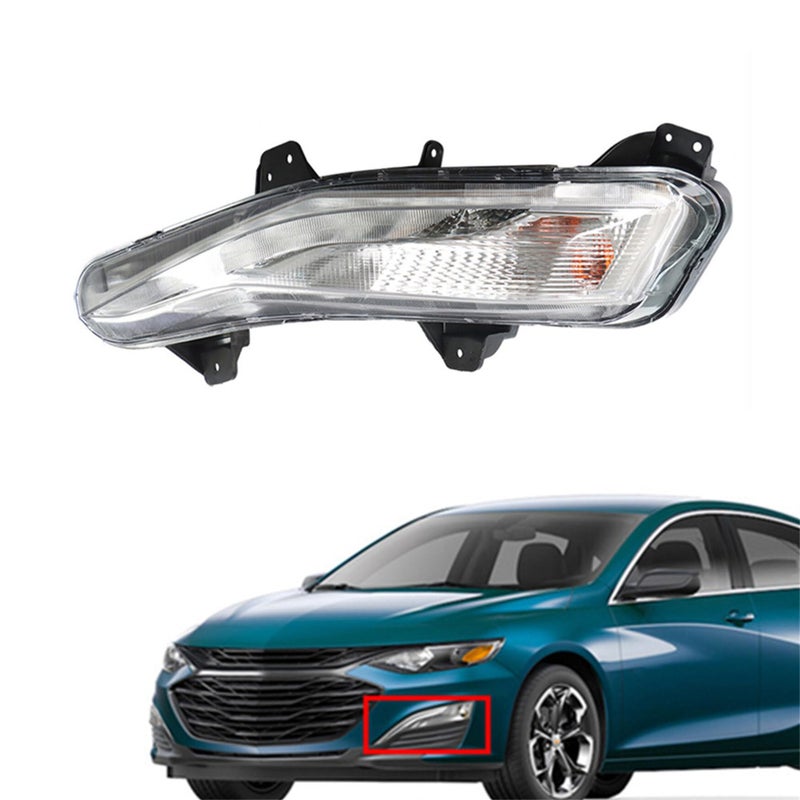 WFLNHB DRL Lamp Driver Side Front Fog Light Replacement for Chevy Malibu 20192022 Daytime Running Light Turn Signal Lamp 84575553 84575552