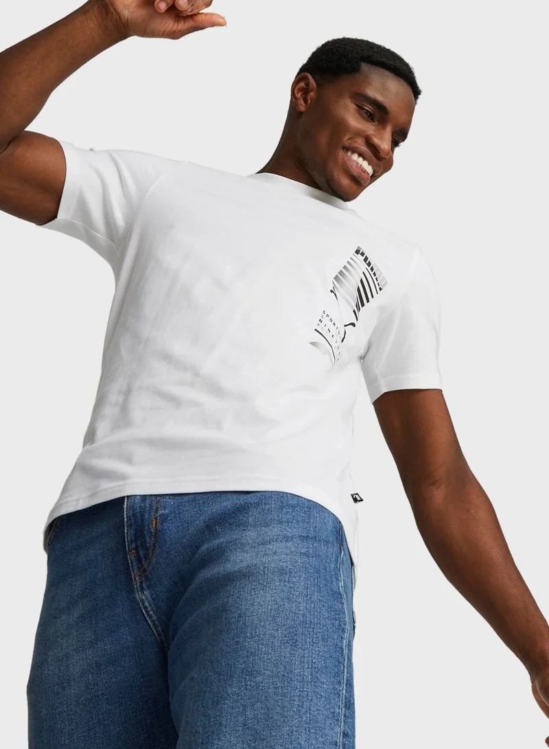 PUMA Graphic Multicolor T-Shirt
