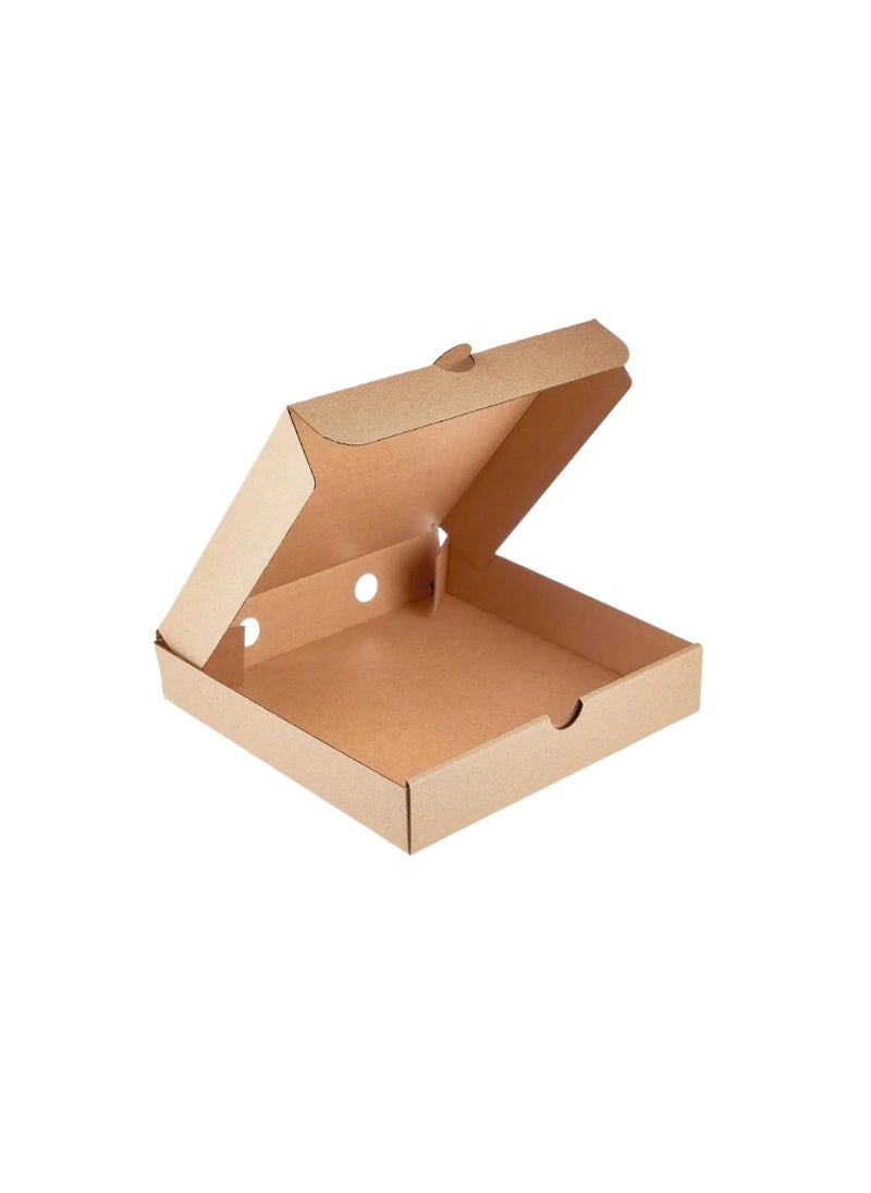 YASHTECH Eco friendly Disposable 23 x 23cm Kraft Brown Pizza Boxes 100 Pcs  - Image 2