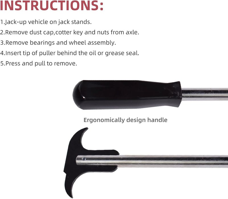Alltooetools 12" Oil Seal O-Rings Grease Seals Puller - Image 4