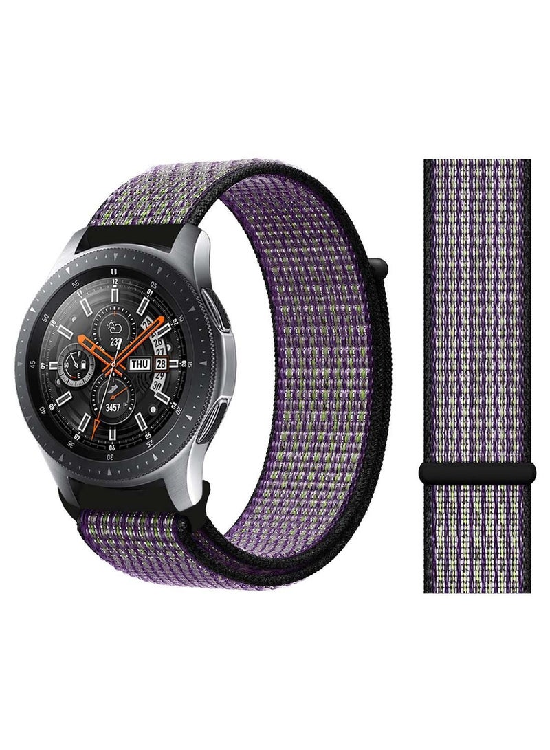 NIBEMINENT Nylon Loop Replacement Band 22mm For Samsung Galaxy Watch 46mm Desert Sand 