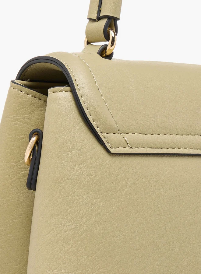 Celeste Colourblock Satchel Bag with Top Handle and Detachable Purse