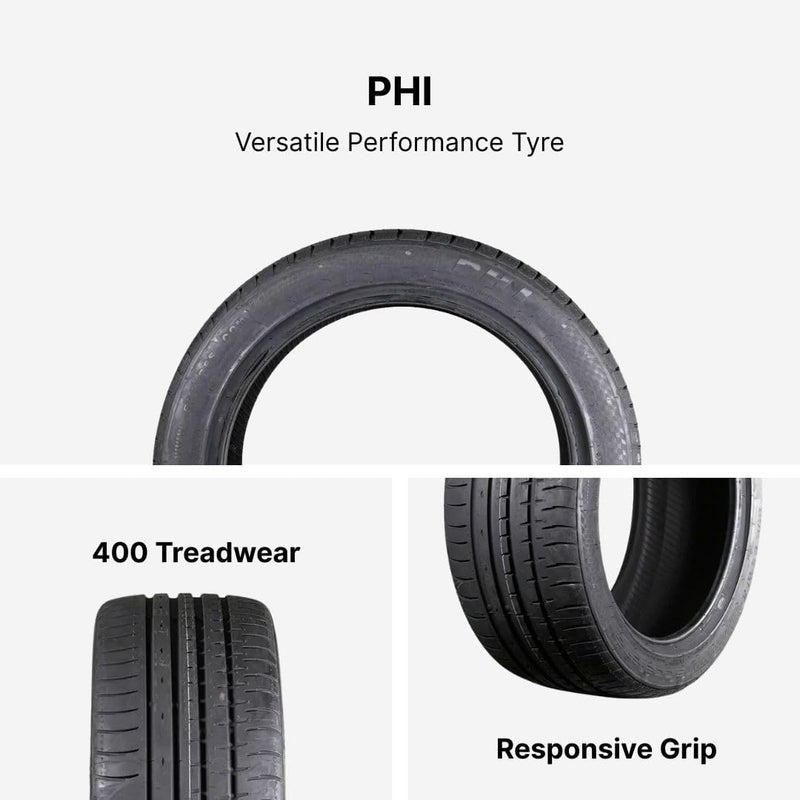 Accelera Phi All-Season Passenger Car High Performance Radial Tire-245/30R20 245/30ZR20 245/30/20 245/30-20 93Y Load Range XL 4-Ply BSW Black Side Wall UTQG 400AA - Image 5