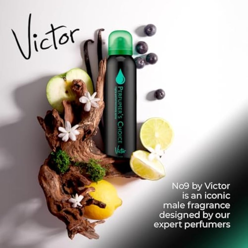 PERFUMER'S CHOICE Milton Lloyd Perfumer's Choice Victor No.9 For Him Body Spray 150ml - Image 3