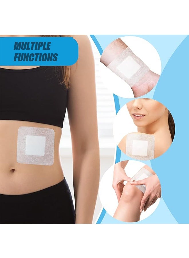 10 Pcs Bordered Gauze Island Dressing, 4"x4" Sterile Adhesive Wound Bandages, Breathable & Comfortable for Wound Care, First Aid Supplies - Image 5
