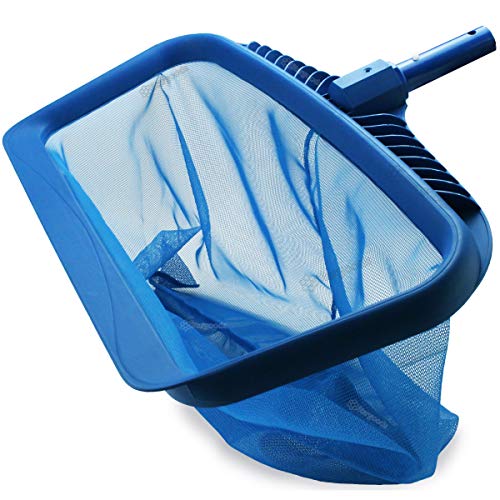 Stargoods Pool Skimmer Net, Heavy Duty Leaf Rake Cleaning Tool, Fine Mesh Net Bag Catcher Blue - Image 1