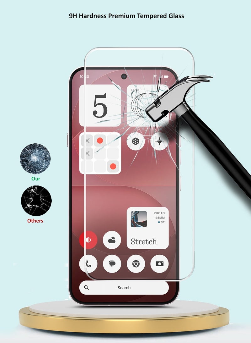 GMAX Nothing Phone (4a) Pro 5G 2026 GMAX Premium Series Curved Edges 9H 2.5D Tempered Glass Screen Protector - Clear - Image 5