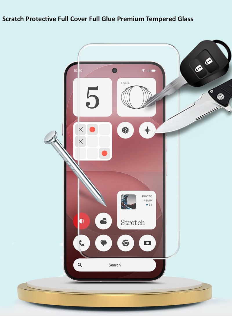 GMAX Nothing Phone (4a) Pro 5G 2026 GMAX Premium Series Curved Edges 9H 2.5D Tempered Glass Screen Protector - Clear - Image 4