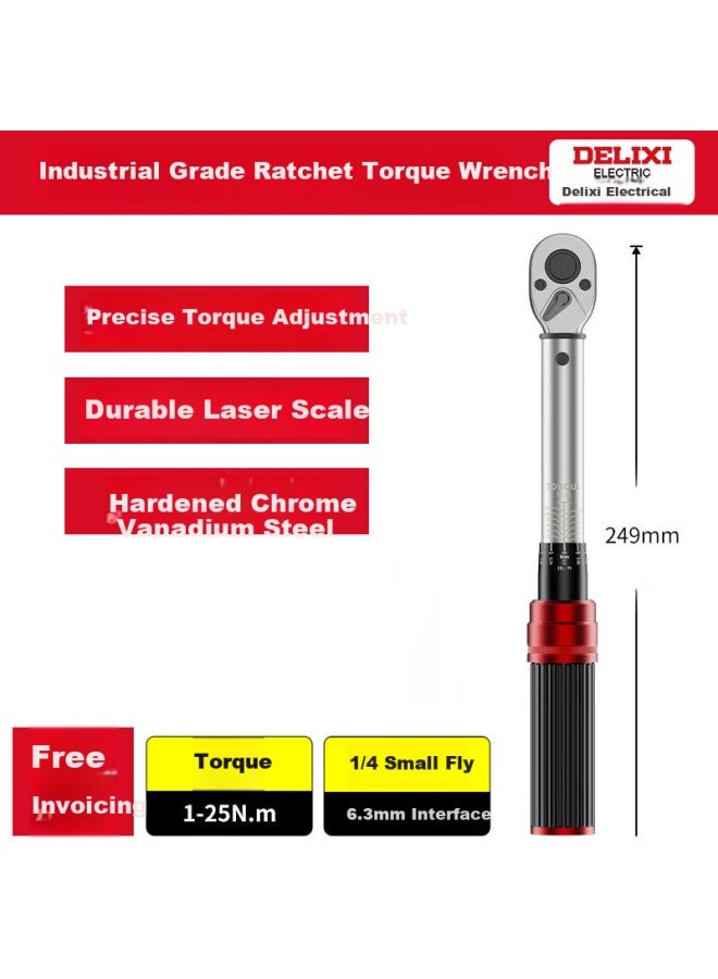 Delixi Delis Torque Wrench High Precision Torque Kilogram Spanner Adjustable Spark Plug Automotive Repair Wrench - Image 1