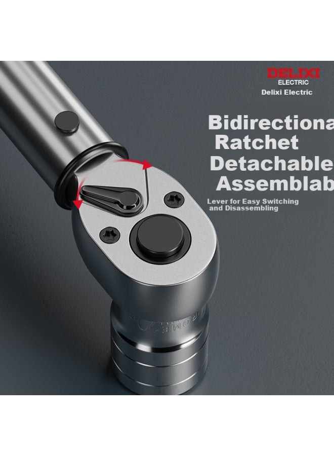 Delixi Delis Torque Wrench High Precision Torque Kilogram Spanner Adjustable Spark Plug Automotive Repair Wrench - Image 4