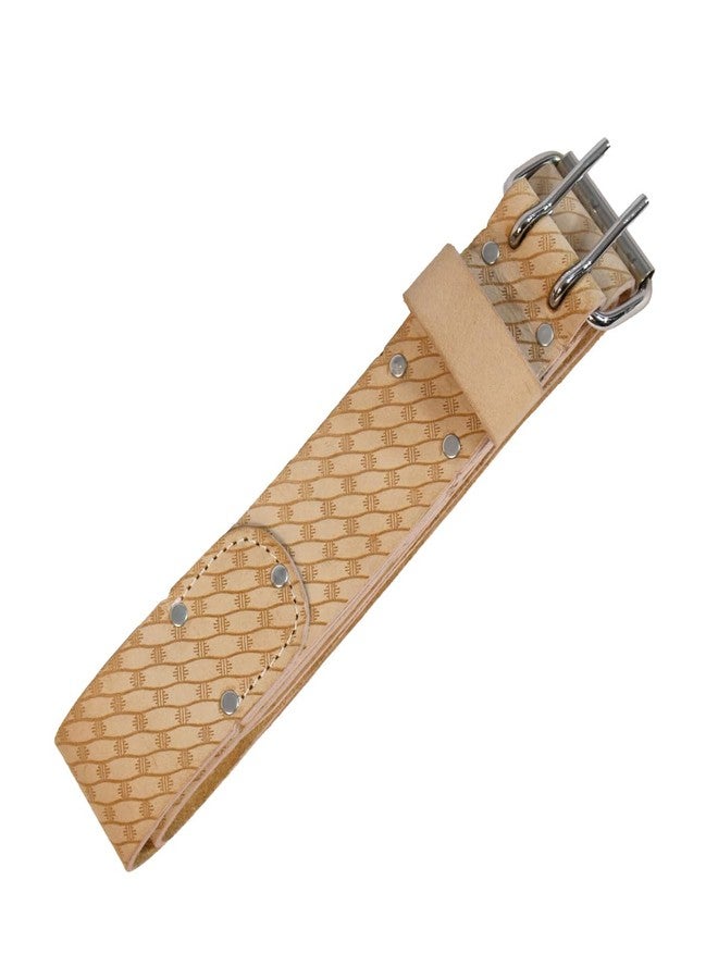 ToolPro 2 Inch Top Grain Leather Belt with Twin Needle Roller Buckle - Adjustable Fit Up to 50 Inch Waist, Easy Latch Buckle, Combine with ToolPro Leather Utility Bags - Image 1