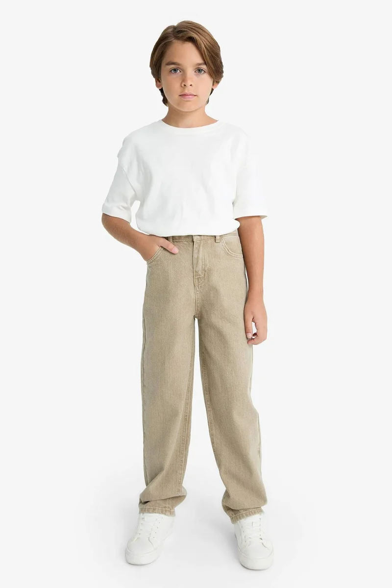 ديفاكتو Boy Wide Leg Straight Leg Jeans